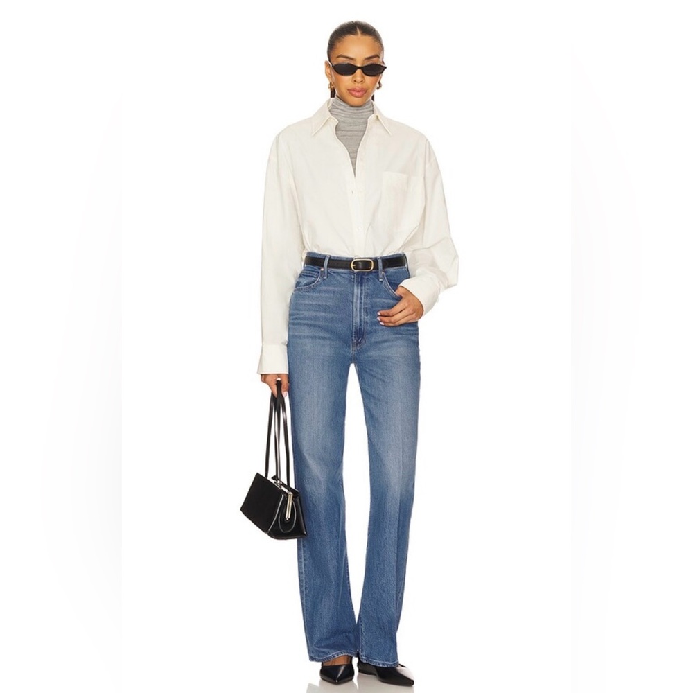 MOTHER High Waisted Tunnel Vision Sneak Jeans